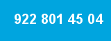 922 801 45 04 922 801 45 04